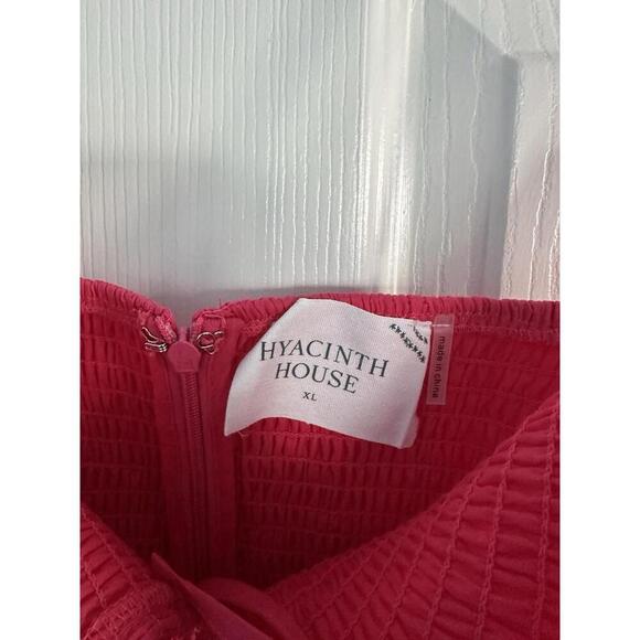 Tuckernuck Hyacinth House Watermelon Pink Serafina Midi Dress NWT Extra Large - Picture 4 of 4